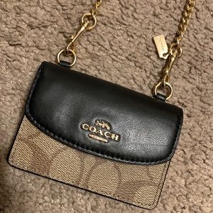 Coach Mini Wallet on a chain